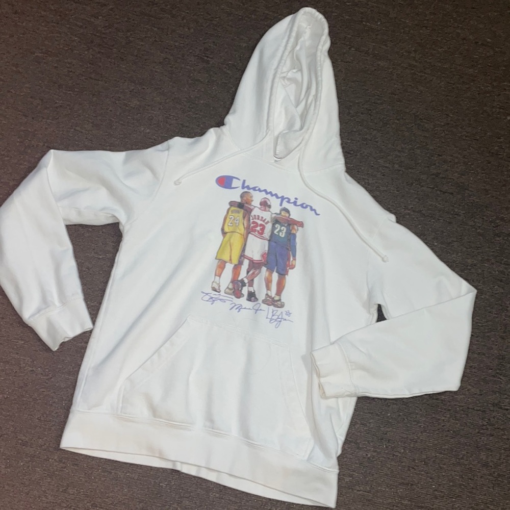• Michael Jordan, Lebron James, and Kobe Bryant Champion hoodie